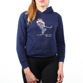 Ralph Lauren Teddybär Ice Hockey Hoodie - Farbe: Navy - Größe: XS - VintageR2